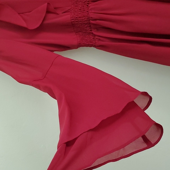 TWINSET red/maroon formal dress. Size 10 (140 cm). - Picture 5 of 8